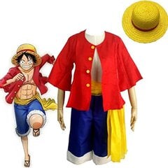 Monkey D. Luffy Cosplay -asu, 150 cm hinta ja tiedot | Naamiaisasut | hobbyhall.fi