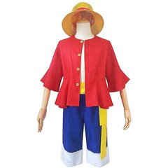 Monkey D. Luffy Cosplay -asu, 150 cm hinta ja tiedot | Naamiaisasut | hobbyhall.fi