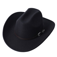 Style Cowboy Hat Muoti ja ainutlaatuinen Unisex Solid Jazz Hattu lehmän muotoisella koristeella Western Cowboy Hat Sorero hombre hinta ja tiedot | Miesten hatut, huivit ja käsineet | hobbyhall.fi