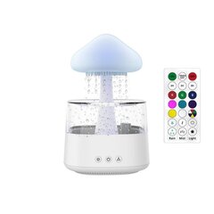 Cloud Rain ilmankostutin 7 värillä LED pilvi yövalo aromaterapia eteerinen öljy diffuusori mikrokostuttaja pöytäkoneen suihkulähde sängyn vieressä unta rentouttava 450 ml hinta ja tiedot | Ilmankostuttimet | hobbyhall.fi