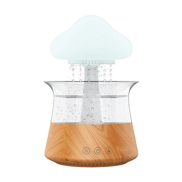 Cloud Rain ilmankostutin 7 värillä LED pilvi yövalo aromaterapia eteerinen öljy diffuusori mikrokostuttaja pöytäkoneen suihkulähde sängyn vieressä unta rentouttava 300 ml