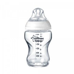 TOMMEE TIPPEE lasinen tuttipullo CTN 250ml 0m + 42243877 hinta ja tiedot | Tuttipullot ja tarvikkeet | hobbyhall.fi