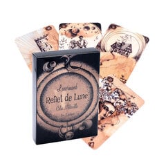 Moonlight Reflection Lenormand -pakka, kortin koko 8,8 x 6 cm, ei opaskirjaa, Lenormand-kortti, Oracle-ennustuksen tarotharjoitus hinta ja tiedot | Lautapelit ja älypelit | hobbyhall.fi