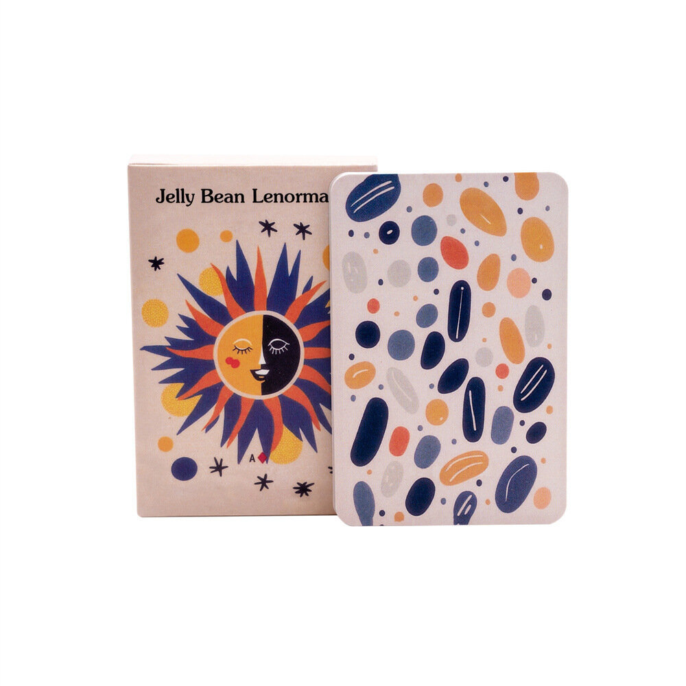 Jelly Bean Lenormand, kortin koko 8,8x6cm, ei opaskirjaa, lenormand-kortti, oraakkelin ennustamisen tarotharjoitus hinta ja tiedot | Lautapelit ja älypelit | hobbyhall.fi