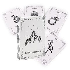 Luna lenormand -kortin koko, 8,8x6cm, yksinkertainen opas, lenormand-kortti, käytännöllinen oraakkelin ennustamisen tarot hinta ja tiedot | Lautapelit ja älypelit | hobbyhall.fi