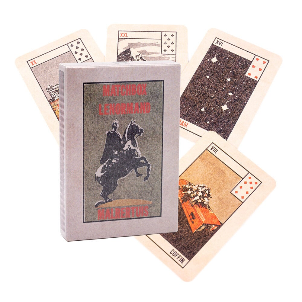 Matchbox Lenormand, kortin koko 8,8x6cm, ei ohjetta, lenormand kortti hinta ja tiedot | Lautapelit ja älypelit | hobbyhall.fi