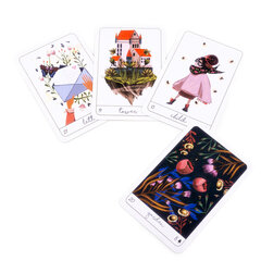 Terra Lenormand, kortin koko 8,8x6cm, ei opaskirjaa, lenormand-kortti, oraakkelin ennustamisen tarotharjoitus hinta ja tiedot | Lautapelit ja älypelit | hobbyhall.fi