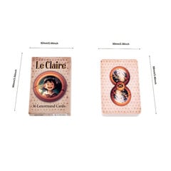 Le Claire Lenormand, kortin koko 8,8x6cm, ohjaamaton, lenormand-kortti, oraakkelin ennustamisen tarotharjoitus hinta ja tiedot | Lautapelit ja älypelit | hobbyhall.fi