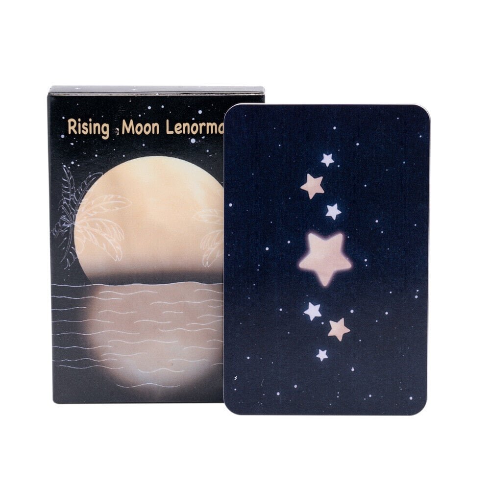 Crescent moon lenormand kortin koko 8,8x6 cm yksinkertaisilla opaskorteilla lenormand kortti oraakkeli ennustaminen tarot harjoitus hinta ja tiedot | Lautapelit ja älypelit | hobbyhall.fi