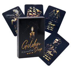 Golden Deep Lenormand, kortin koko 8,8x6cm, opaskorteilla, lenormand-kortti, harjoitustarot hinta ja tiedot | Lautapelit ja älypelit | hobbyhall.fi