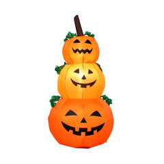 Halloween Pumpkin puhallettava malli 1,2 m 3 Pumpkin Ghost Halloween-koriste hinta ja tiedot | Juhlakoristeet | hobbyhall.fi