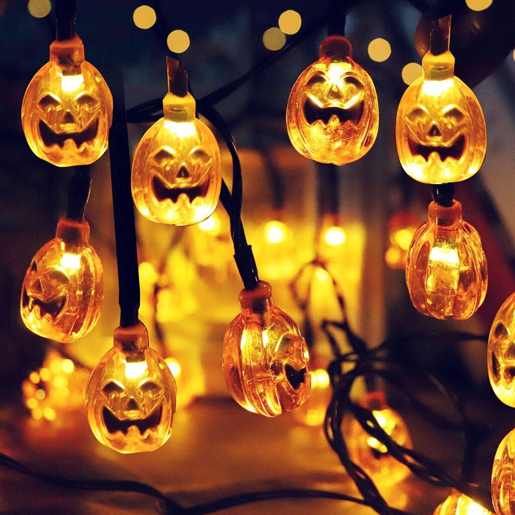 Halloween20 LED Pumpkin String -valot, jouluvalot, lyhdyt Halloween Pumpkin LED-valot Halloween-koristeisiin ulkona sisätiloihin hinta ja tiedot | Jouluvalot | hobbyhall.fi