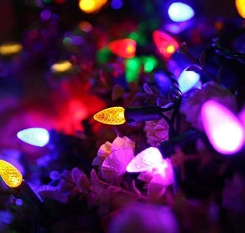 LED-valonauhat Paristokäyttöiset joulukuusenvalot Paristokäyttöiset moniväriset joulukoristeet sisä-/ulkokäyttöön 50 LED hinta ja tiedot | Jouluvalot | hobbyhall.fi