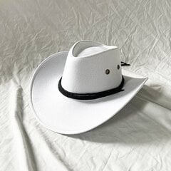 Mokkanahka Purppura Cowhead Cowboy Hat Suuri koko Cowboy Hattu Mokkamateriaali Water Drop Top miesten ja naisten ritarihattu 2023 hinta ja tiedot | Miesten hatut, huivit ja käsineet | hobbyhall.fi