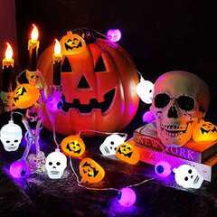 Halloween-lepakkovalot, kurpitsalepakkokoristevalot, 20 LED-halloween-koristevalot, valonauhat, tyyli 1-10 hinta ja tiedot | Jouluvalot | hobbyhall.fi