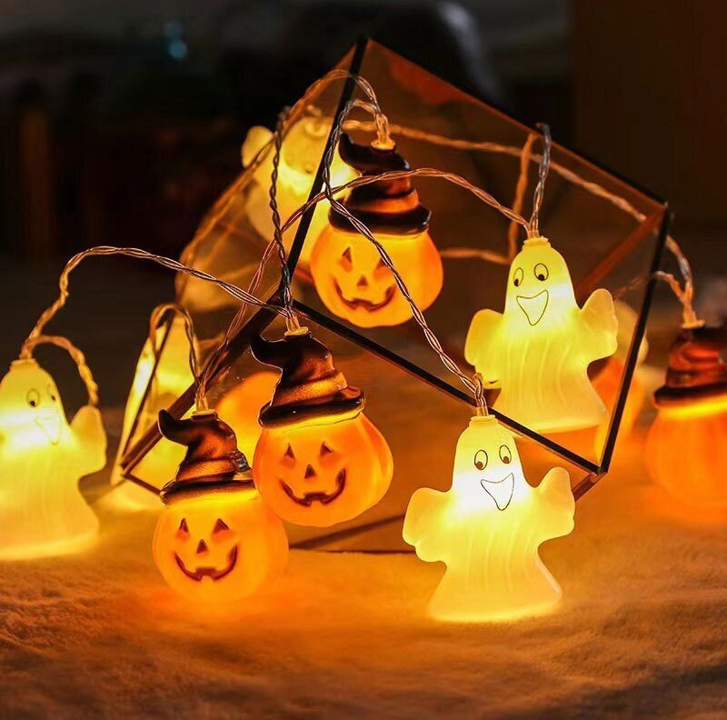 Halloween-lepakkovalot, kurpitsalepakkokoristevalot, 20 LED-halloween-koristevalot, valonauhat, tyyli 1-10 hinta ja tiedot | Jouluvalot | hobbyhall.fi