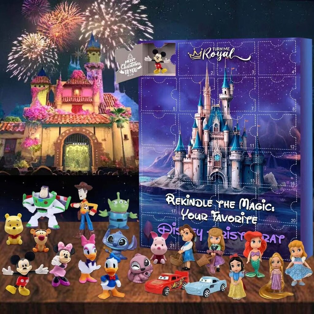 Joulukalenteri Disney Turn Me Royal hinta ja tiedot | Poikien lelut | hobbyhall.fi