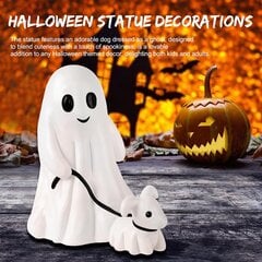 Halloween-haamukävelykoirapatsas, suuri kummitus kävelemässä kummikoiraansa, pelottava kummituskoira Halloween-hahmo pihalle, puutarha, pöytäkoristeet hinta ja tiedot | Juhlakoristeet | hobbyhall.fi