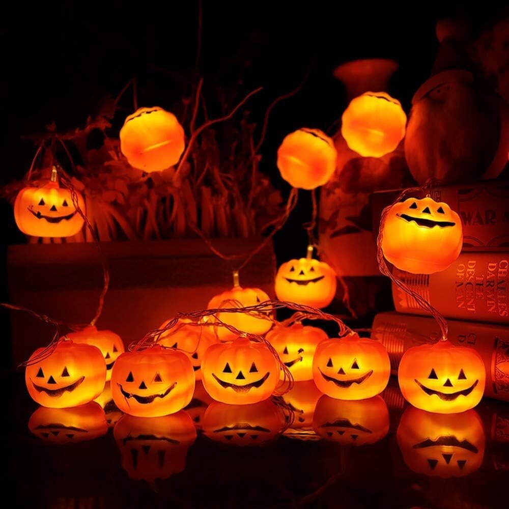 Halloween-valot, kurpitsa, 20LED hinta ja tiedot | Juhlakoristeet | hobbyhall.fi