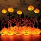 Halloween-valot, LED-kurpitsavalot, juhlavalot ulkosisustukseen, 2-tilaa tasaiset/vilkkuvat valot (20 One Pumpkin Lights, 9,8 jalkaa) hinta ja tiedot | Juhlakoristeet | hobbyhall.fi