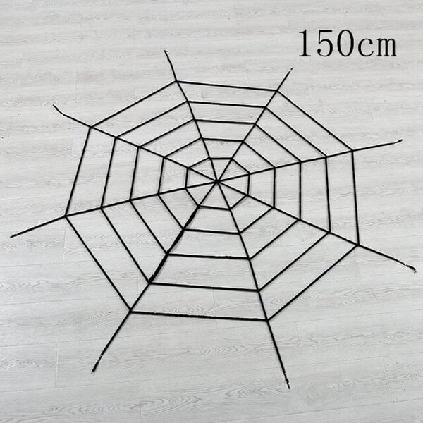 Horror Halloween -hämähäkkiverkko Jättiläinen joustava hämähäkinverkko pihalle Kummitustalon baarin koristelutarvikkeet Halloween-juhliin