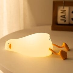 Suloinen silikoni Duck Night Light, Himmennettävä Touch Control ladattava lastenhuonevalo, Pehmeä Kawaii Object Desktop Huoneen sisustus hinta ja tiedot | Pöytävalaisimet | hobbyhall.fi