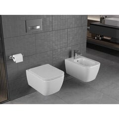 Mexen Stella Rimless WC, hitaasti sulkeutuva ohut istuin, Duroplast, valkoinen - 30680900 hinta ja tiedot | WC-istuimet | hobbyhall.fi