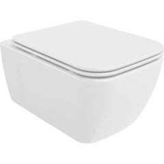 Mexen Margo Rimless WC, hitaasti sulkeutuva ohut istuin, Duroplast, valkoinen - 30420900 hinta ja tiedot | WC-istuimet | hobbyhall.fi