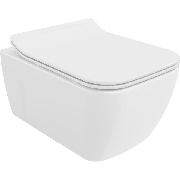 Mexen Margo Rimless WC, hitaasti sulkeutuva kansi, ohut istuin, Duroplast, valkoinen - 30420800