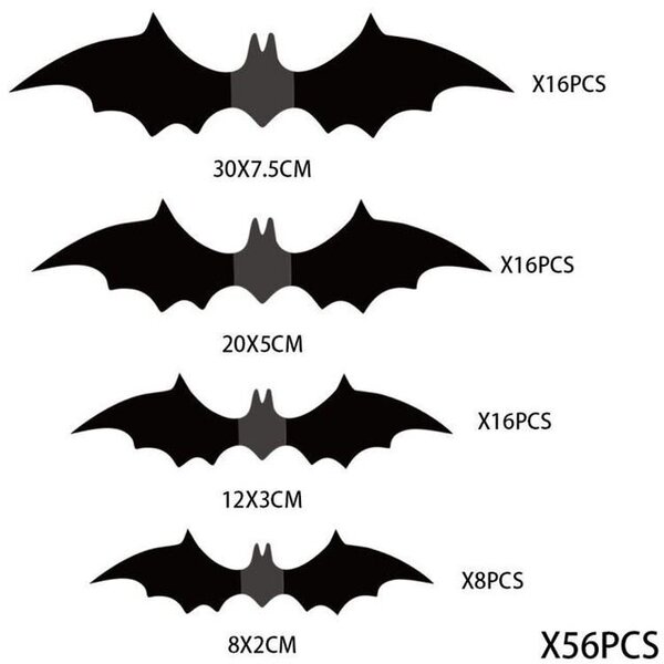 Halloween musta lepakkoriipus ulkona juhliin sisäpihan seinäpuu, riippuva hehkuvat silmät iso lepakko Halloween-sisustus 2024 kodin sisustus