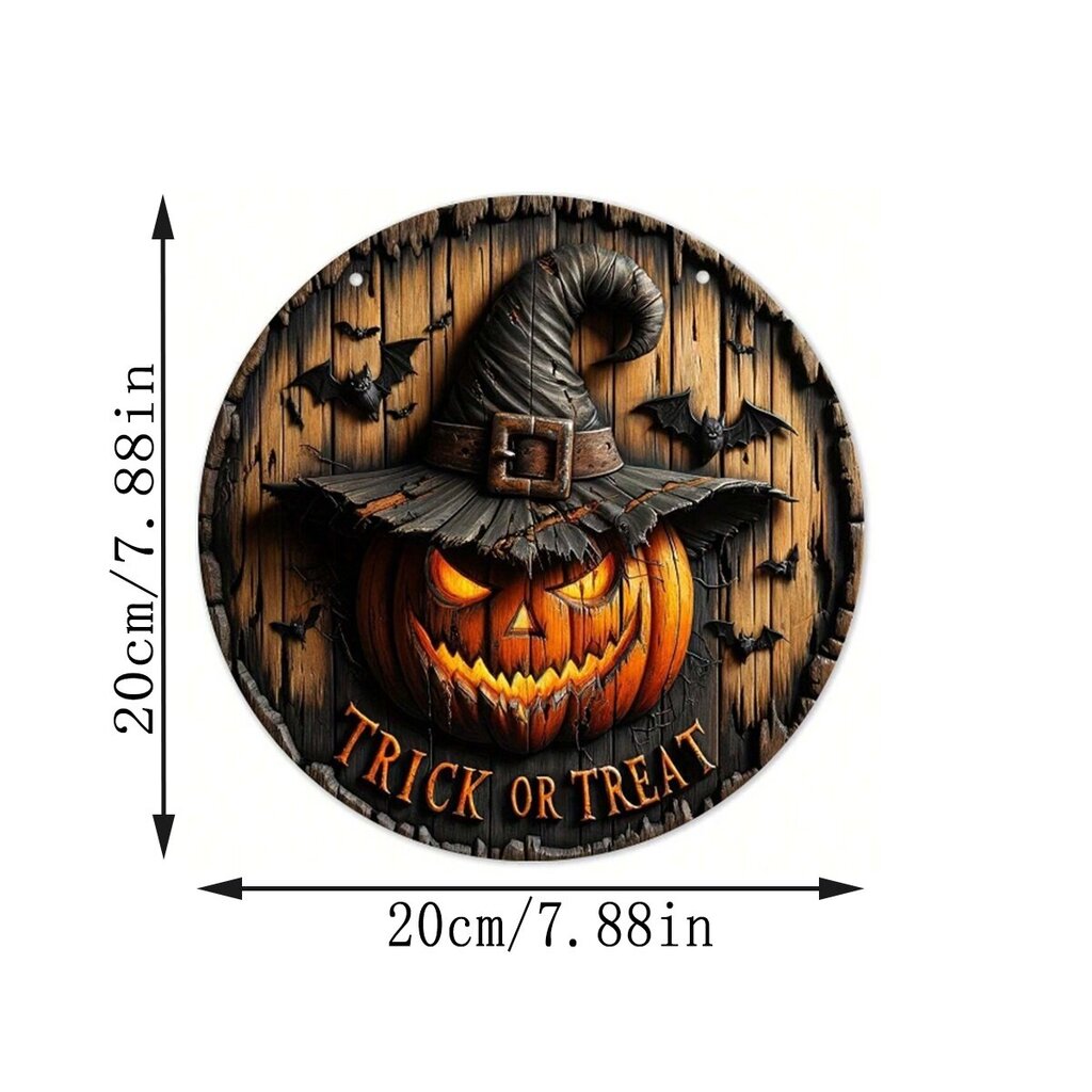 Halloween puinen seppele Retro kurpitsanpää kauhutaide koristelu, kotipuutarha sisäpiha puinen riippuva riipus hinta ja tiedot | Juhlakoristeet | hobbyhall.fi