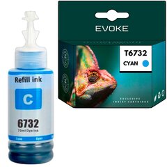 Mustepullot Epson T6732 tulostinmuste sininen, 70 ml, 6500 sivua, yhteensopiva L800 L805 L810 L850 L1800 kanssa. hinta ja tiedot | Mustekasetit | hobbyhall.fi