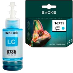 Mustepullot Epson T6735 vaaleansiniseen tulostimeen, 70 ml, 6500 sivua, yhteensopiva L800 L805 L810 L850 L1800 kanssa. hinta ja tiedot | Mustekasetit | hobbyhall.fi