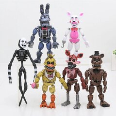 6 kpl Five Nights at Freddy's hahmo FNAF lelu Bonnie Foxy Freddy Fazbear karhu mankeli nukke PVC toiminta lelu hahmot hinta ja tiedot | Pienoismallit | hobbyhall.fi