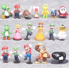 Super Mario Bros figuurit 18 kpl hinta ja tiedot | Poikien lelut | hobbyhall.fi