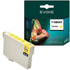 Epson 804 tulostin värikasetti keltainen , 14 ml , 470 sivua , C13T08044010 / T0804 , yhteensopiva PX660 R285 RX585 PX710 kanssa. hinta ja tiedot | Mustekasetit | hobbyhall.fi