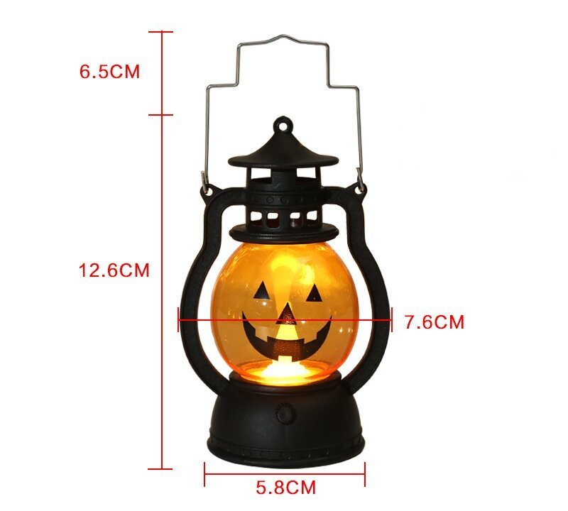 4 kpl Halloween-LED-riippuva kurpitsan lyhtyvalo, Halloween-sisustus hinta ja tiedot | Juhlakoristeet | hobbyhall.fi