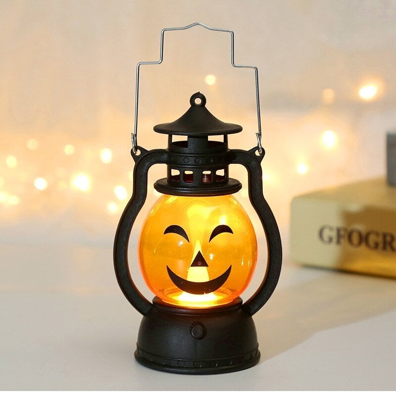 4 kpl Halloween-LED-riippuva kurpitsan lyhtyvalo, Halloween-sisustus hinta ja tiedot | Juhlakoristeet | hobbyhall.fi