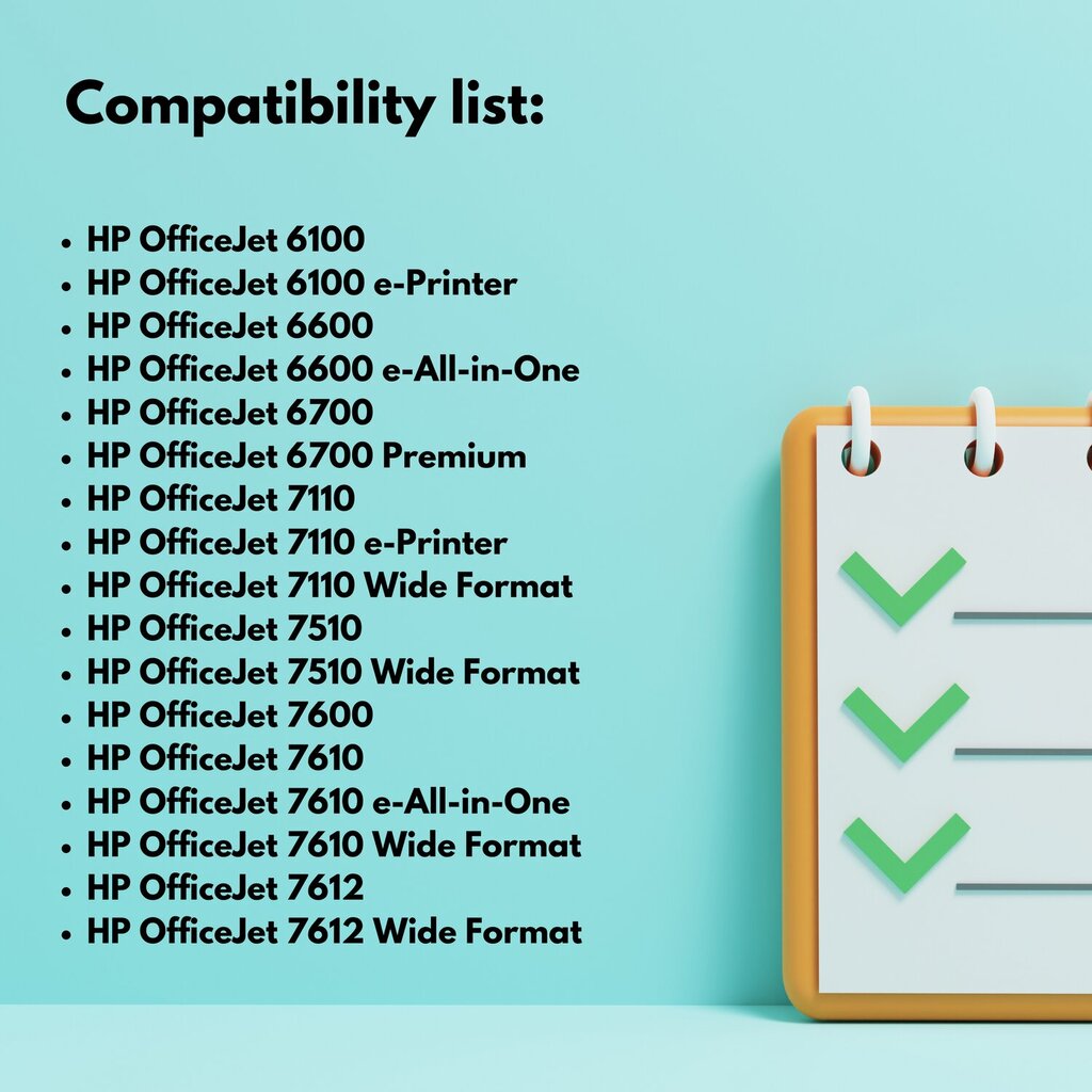 Tulostimen mustekasetti HP 933XC syaani , 13 ml , 1260 sivua , CN054AE , yhteensopiva Officejet 6100 6600 6700 7110 7610 7510 7510 kanssa. hinta ja tiedot | Mustekasetit | hobbyhall.fi