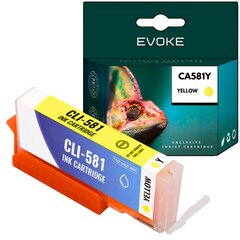 Tulostin värikasetti Canon 581XY keltainen , 12 ml , 850 sivua , CLI-581Y , yhteensopiva seuraavien kanssa: TS6250 TS6251 TS6350 TS6351 TS8100 S705 TS705a hinta ja tiedot | Mustekasetit | hobbyhall.fi