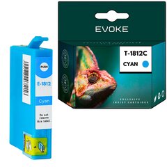 Epson 1812 syaani tulostinmustekasetti , 15 ml , 810 sivua , C13T18024010 / T1802 / T1812 , yhteensopiva XP205 XP212 XP215 XP215 XP305 XP312 XP405 XP315 XP415 kanssa. hinta ja tiedot | Mustekasetit | hobbyhall.fi