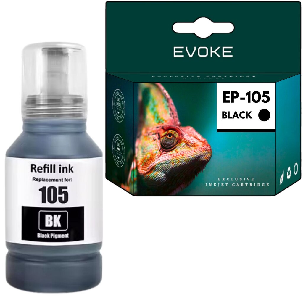 Epson 105B mustekasetti musta , 130 ml , 7420 sivua , C13T00Q140 , yhteensopiva L7160 L7180 ET-7700 ET-7750 kanssa. hinta ja tiedot | Mustekasetit | hobbyhall.fi