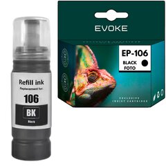 Epson 106B musta mustekasetti , 70 ml , 5000 sivua , C13T00R140 , yhteensopiva L7160 L7180 ET-7700 ET-7750 kanssa. hinta ja tiedot | Mustekasetit | hobbyhall.fi