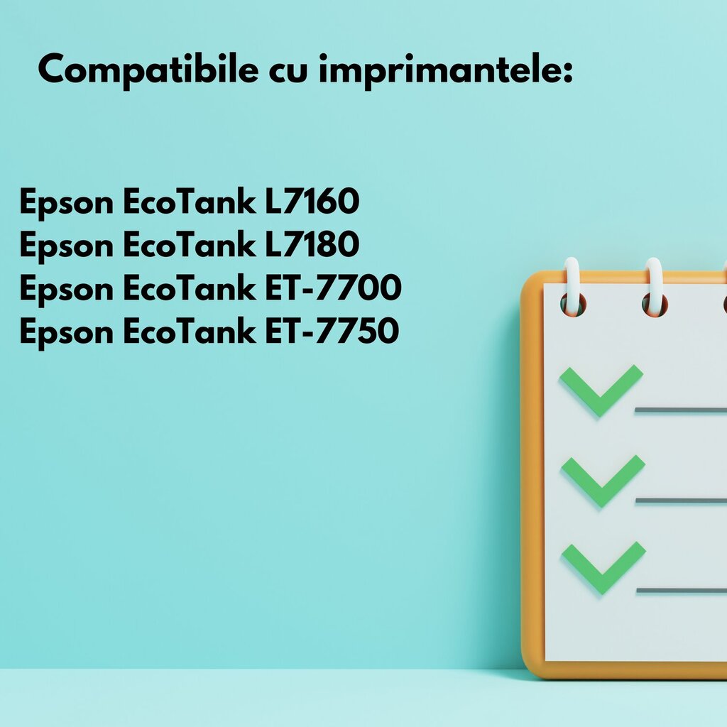 Epson 106B musta mustekasetti , 70 ml , 5000 sivua , C13T00R140 , yhteensopiva L7160 L7180 ET-7700 ET-7750 kanssa. hinta ja tiedot | Mustekasetit | hobbyhall.fi