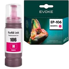 Epson 106M magenta tulostin värikasetti , 70 ml , 5000 sivua , C13T00R340 , yhteensopiva L7160 L7180 ET-7700 ET-7750 kanssa. hinta ja tiedot | Mustekasetit | hobbyhall.fi