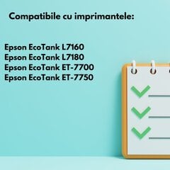 Epson 106M magenta tulostin värikasetti , 70 ml , 5000 sivua , C13T00R340 , yhteensopiva L7160 L7180 ET-7700 ET-7750 kanssa. hinta ja tiedot | Mustekasetit | hobbyhall.fi