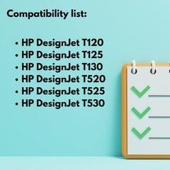 4 värikasetin sarja HP 711 XL -tulostimeen , 75 ml ja 980 sivua mustaa , 28 ml ja 480 sivua kutakin väriä , yhteensopiva designjet T120 T125 T130 T520 T525 T530 kanssa. hinta ja tiedot | Mustekasetit | hobbyhall.fi