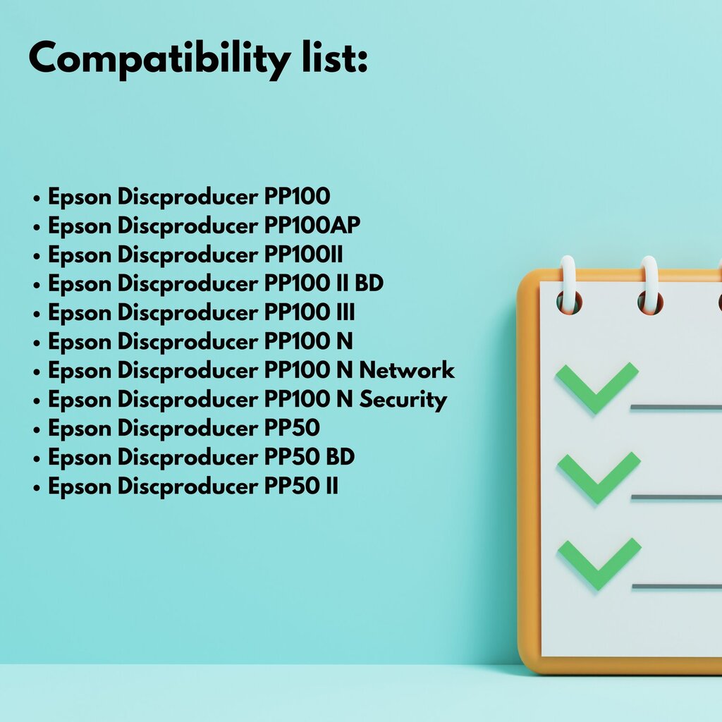 Epson PJIC5 tulostin värikasetti keltainen , 31 ml , 1000 sivua , C13S02020692 , yhteensopiva Discproducer PP-100N11 PP-50II PP100II PP100II PP100II PP100III kanssa. hinta ja tiedot | Mustekasetit | hobbyhall.fi