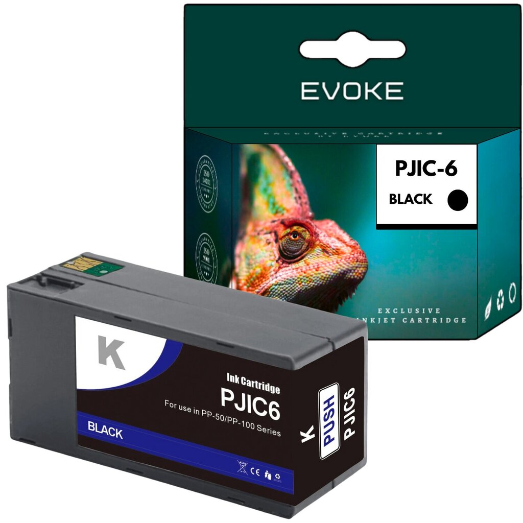 Epson PJIC6 tulostinmustekasetti musta , 32 ml , 1000 sivua , C13S02020693 , yhteensopiva Discproducer PP-100N11 PP-50II PP100II PP100III kanssa. hinta ja tiedot | Mustekasetit | hobbyhall.fi