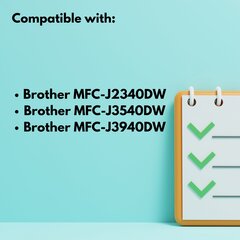 Brother LC462 syaani tulostinmustekasetti , 1500 sivua , LC462XLC , yhteensopiva MFC-J2340DW MFC-J3540 MFC-J3940 MFC-J3940DW kanssa. hinta ja tiedot | Mustekasetit | hobbyhall.fi